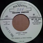 7inch Vinyl Single - Rita Robbins And Don Winters - Lonely Heart / You're Still A Part Of Me - Company Sleeve