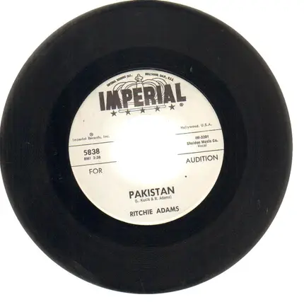 Ritchie Adams - Pakistan / My Prayer Of Love