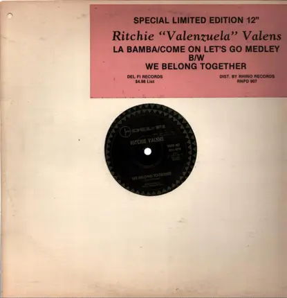 Ritchie Valens - La Bamba / Come On Let's Go Medley / We Belong Together