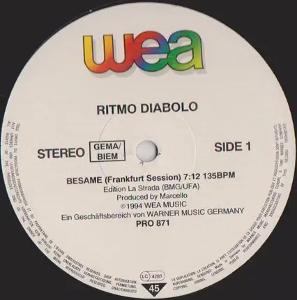 Ritmo Diabolo - Besame