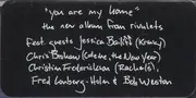 CD - Rivulets - You Are My Home