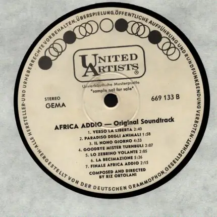 Riz Ortolani - Africa Addio