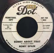 7inch Vinyl Single - Romy Spain - After The Hurt Is Gone / Sorry About That