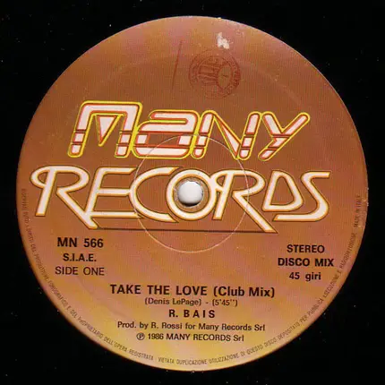 Romano Bais - Take The Love