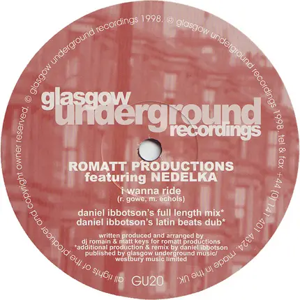 Romatt, Nedelka Prescod - I Wanna Ride