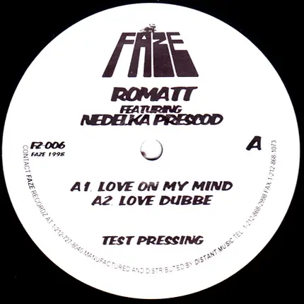 Romatt Featuring Nedelka Prescod - Love on My Mind