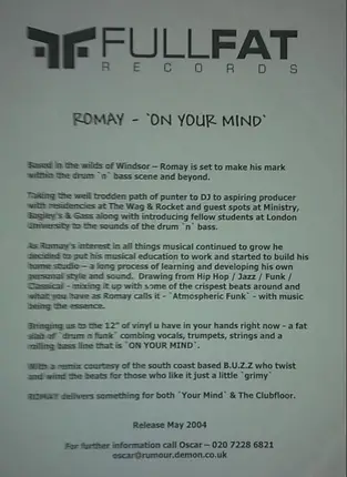 Romay - On Your Mind