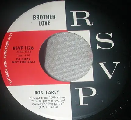 Ron Carey - Monastery Indoctrination / Brother Love