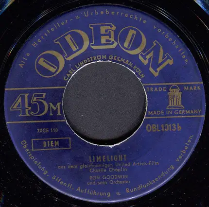 Ron Goodwin And His Orchestra - Moulin Rouge / Limelight