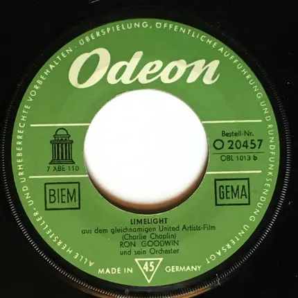 Ron Goodwin And His Orchestra - Moulin Rouge / Limelight