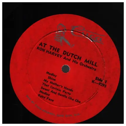 Ron Harvey And His Orchestra - At The Dutch Mill