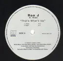 12'' - Ron J - That's What's Up - Promo