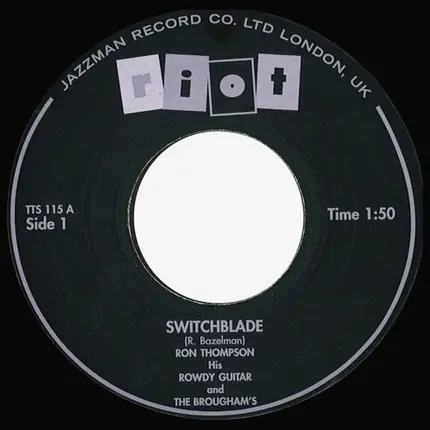 Ron Thompson & His Rowdy Guitar And The Brougham's / Del-Valaros - Switchblade / Pedro