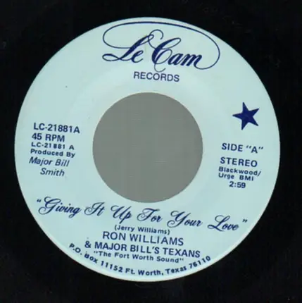 Ron Williams / Cecil McCullough - Giving It Up For Your Love / Rock Around The Clock