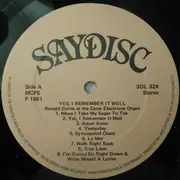 LP - Ronald Curtis - Yes, I Remember It Well