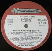 LP - Ronald Smith - Orgue Hammond Party