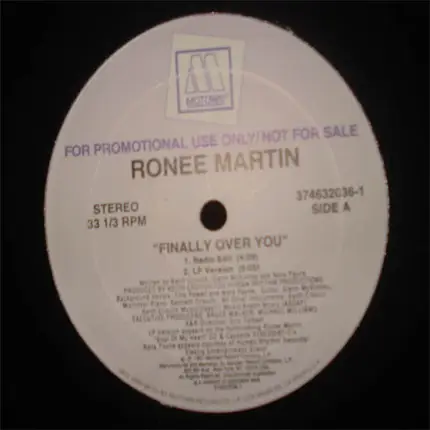Ronee Martin - Finally Over You