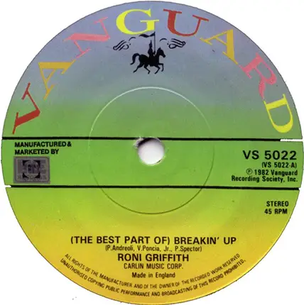 Roni Griffith - (The Best Part Of) Breakin' Up / Love Is The Drug