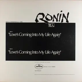 Ronin - Love's Coming Into My Life Again