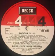 LP - Ronnie Aldrich And His Two Pianos With The London Festival Orchestra And The London Festival Chorus - Invitation To Love