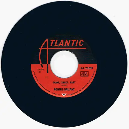 Ronnie Gallant , Tommy Ridgley - Shake, Shake, Baby
