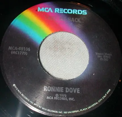 Ronnie Dove - So Long Dixie / Take Me Back