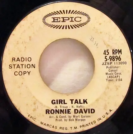 Ronnie David - A Lover's Concerto / Girl Talk