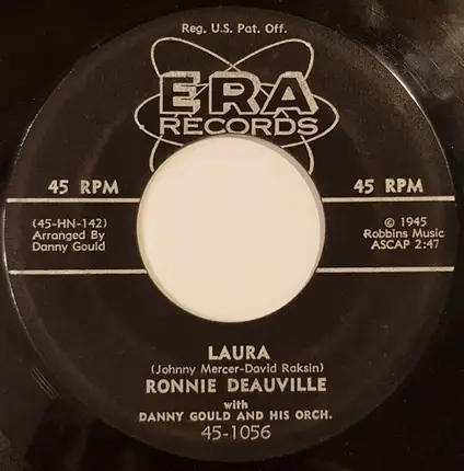 Ronnie Deauville With Danny Gould Orchestra - It Wasn't Much Of A Town / Laura