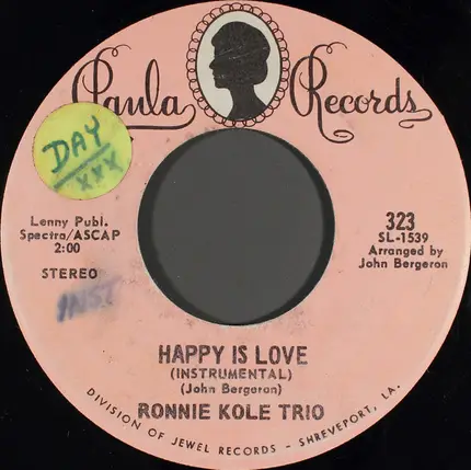 Ronnie Kole Trio - Happy Is Love