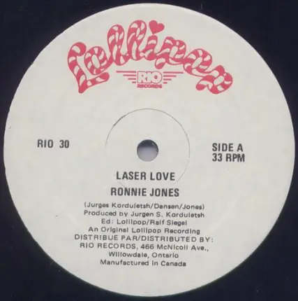 Ronnie Jones - Laser Love