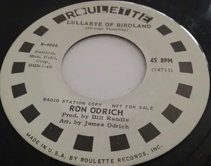 Ronnie Odrich - Lullaby Of Birdland