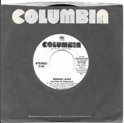 Ronnie Laws - Rhythm Of Romance