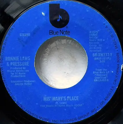 Ronnie Laws & Pressure - Momma / Mis' Mary's Place