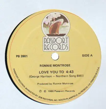 Ronnie Montrose - Love You To / Catscan