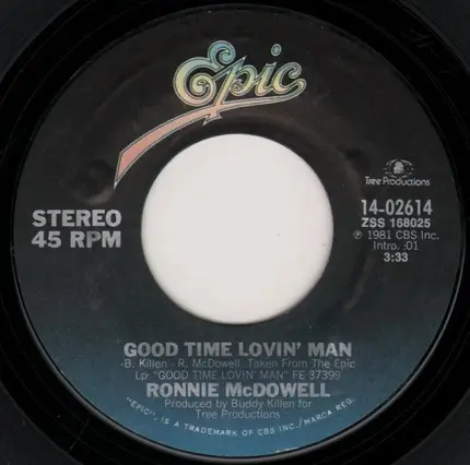 Ronnie McDowell - Good Time Lovin' Man