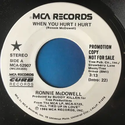 Ronnie Mcdowell - When You Hurt, I Hurt