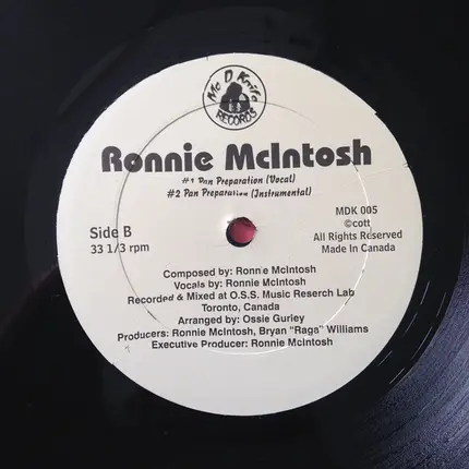 Ronnie McIntosh - Nice Holiday/Pan Preparation