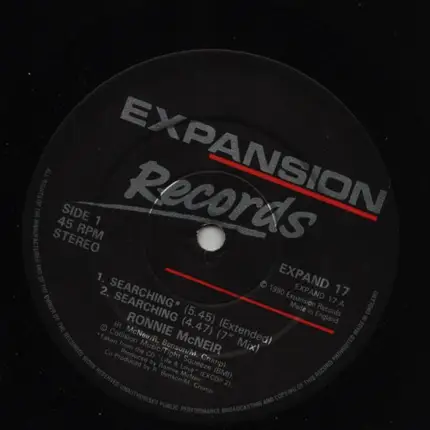 Ronnie McNeir - Searching / Hold On