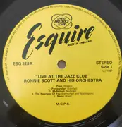 LP - Ronnie Scott - Ronnie Scott and his Orchestra, Volume 1 Live at the Jazz Club