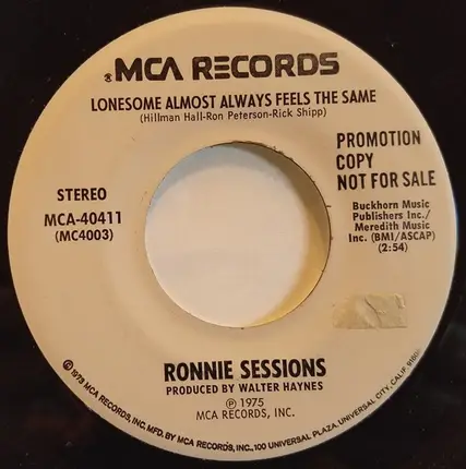 Ronnie Sessions - Love Hangover