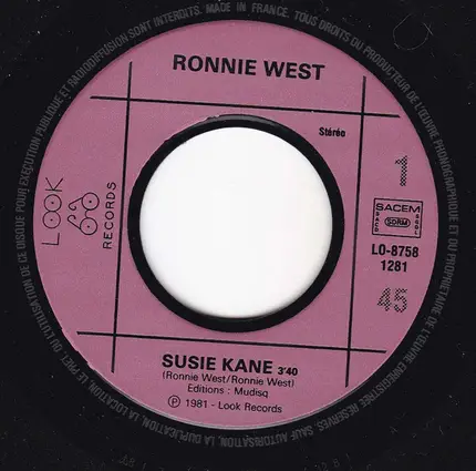 Ronnie West - Ronnie West And Land Brothers Band - Suzie Kane