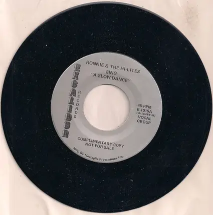 Ronnie & The Hi-Lites - A Slow Dance