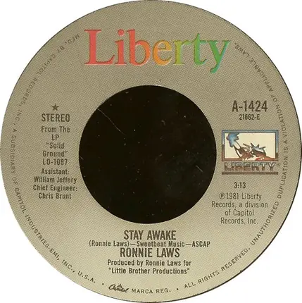 Ronnie Laws - Stay Awake / Summer Fool