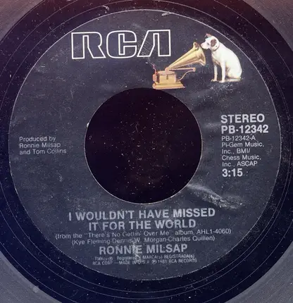 Ronnie Milsap - I Wouldn't Have Missed It For The World