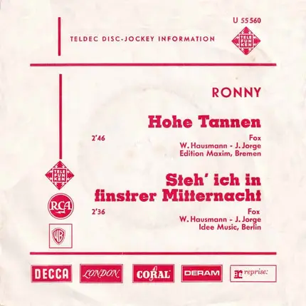 Ronny - Hohe Tannen