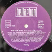 LP - Ronny - Mit Dem Wind Muß Ich Weiterzieh'n