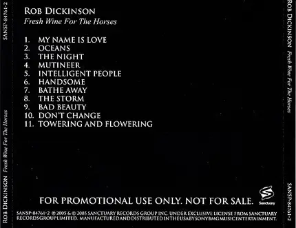 Rob Dickinson - Fresh Wine for the Horses