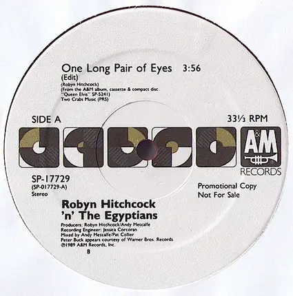 Robyn Hitchcock 'n' The Egyptians, Robyn Hitchcock & The Egyptians - One Long Pair Of Eyes