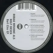 Robag Wruhme - Bart Eins EP