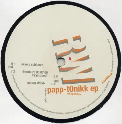 Robag Wruhme - Papp-tonikk EP